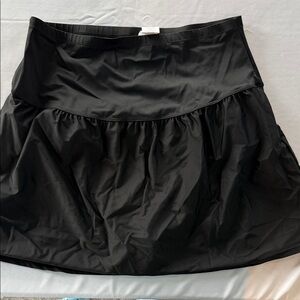 Island Escape Black A-Line Skirt